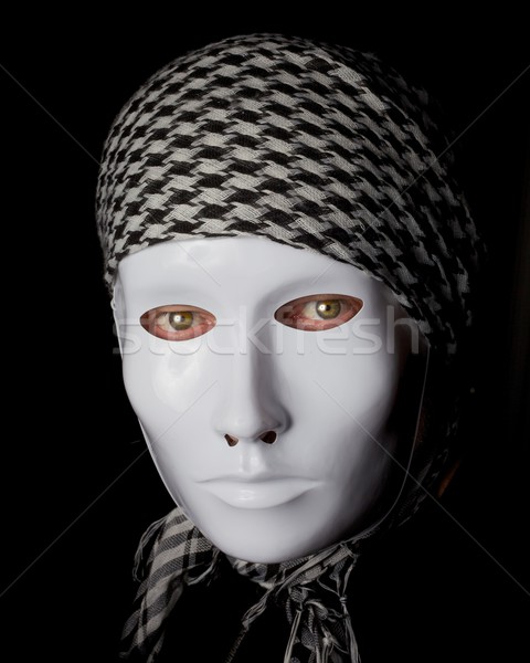 анонимный сокрытие личности черный глазах тень Сток-фото © ralanscott