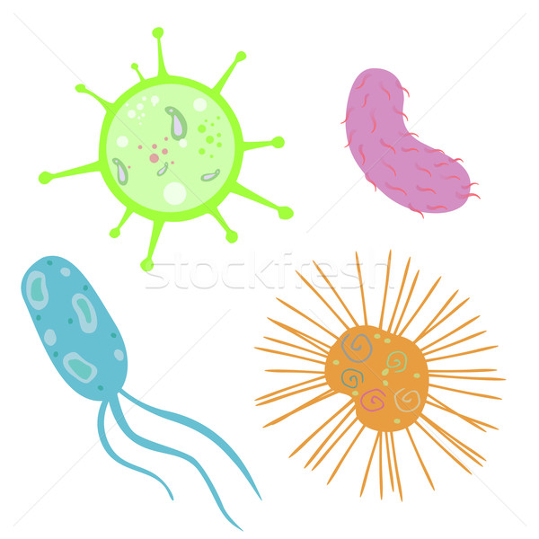 Vector bacteriile colorat apă natură proiect Imagine de stoc © RamonaKaulitzki