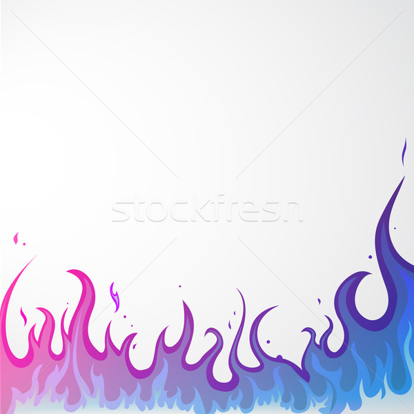 ストックフォト: ベクトル · 火災 · 抽象的な · 背景 · ガス · 料理