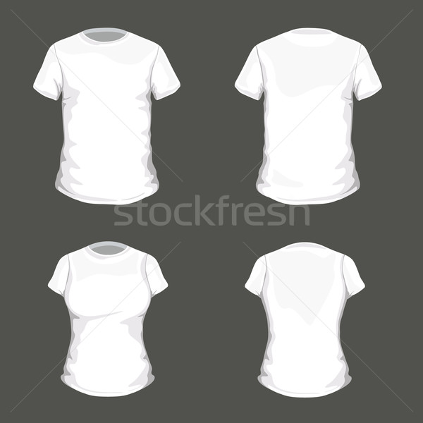 Vektor Kleidung tshirt Design-Vorlage Männer zurück Stock foto © RamonaKaulitzki