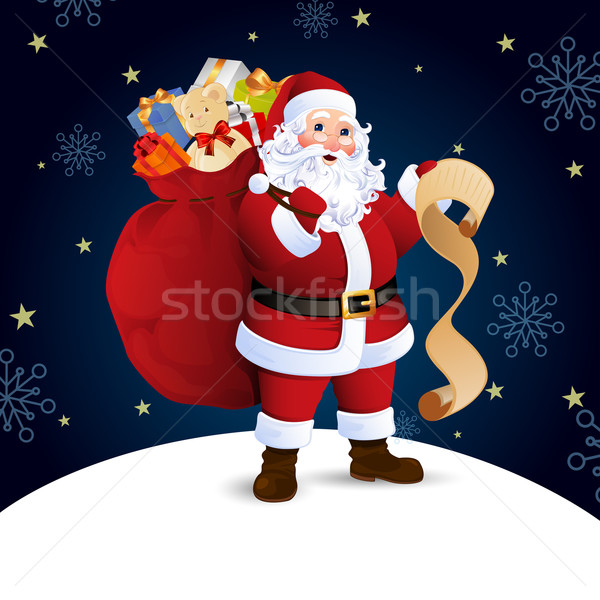 Noël sac plein cadeaux [[stock_photo]] © RamonaKaulitzki