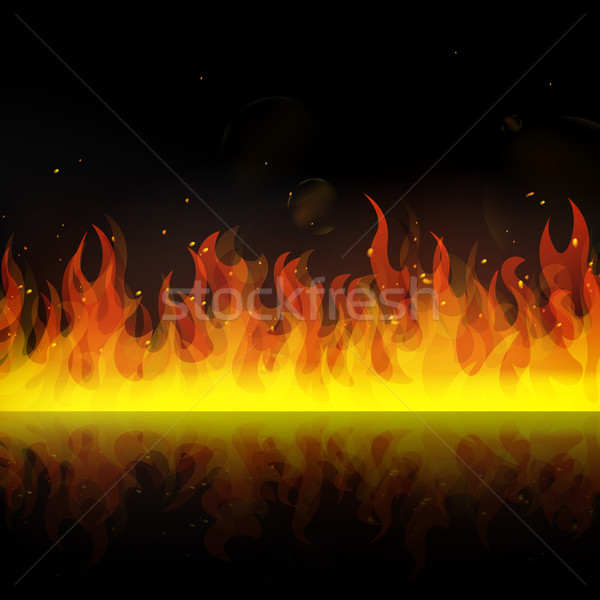 Foto stock: Vector · fuego · textura · luz · fondo · naranja