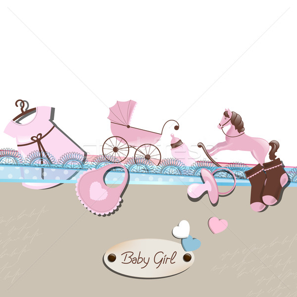 Vector Baby Shower Stock photo © RamonaKaulitzki