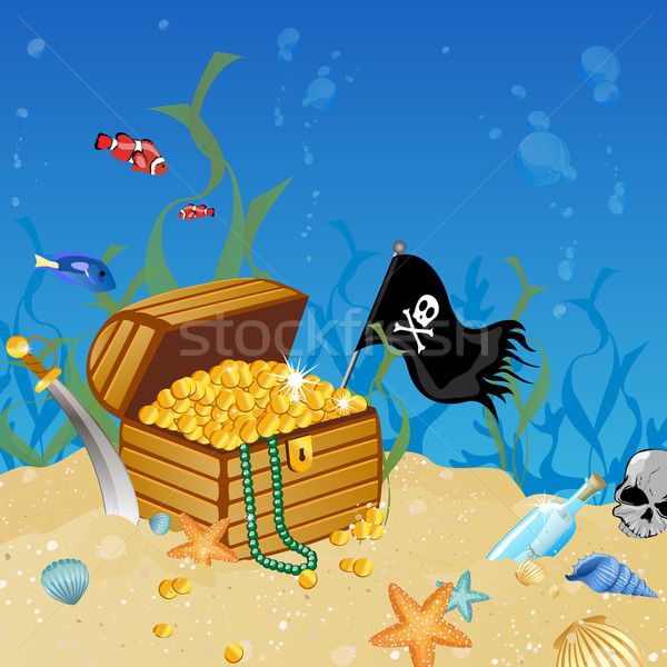 Stock photo: Vector Underwater Background