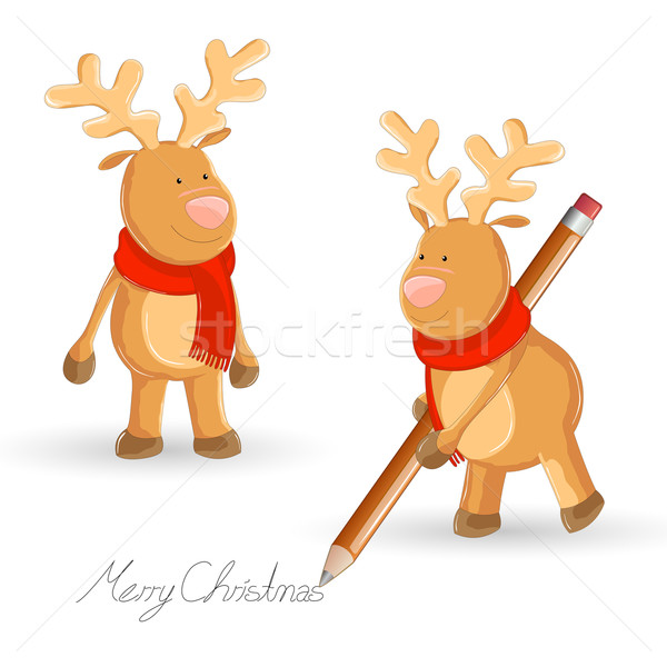 Vector Reindeers Stock photo © RamonaKaulitzki