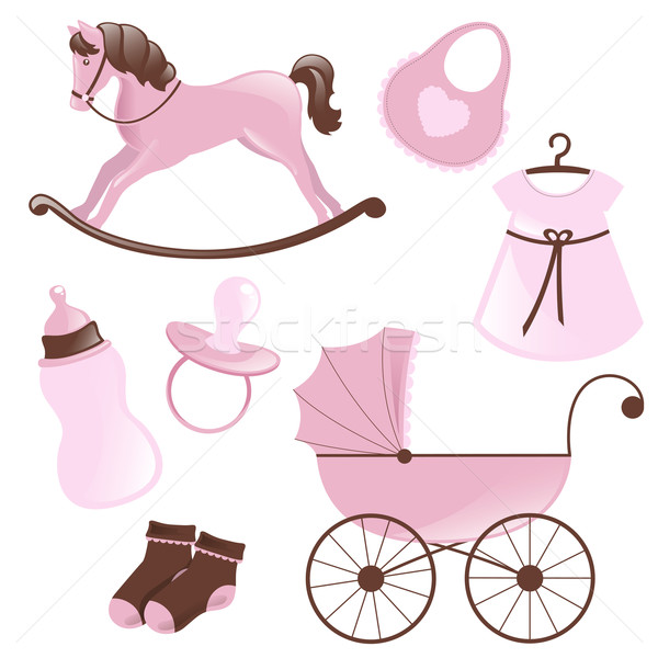 Vecteur bébé enfant design mère [[stock_photo]] © RamonaKaulitzki