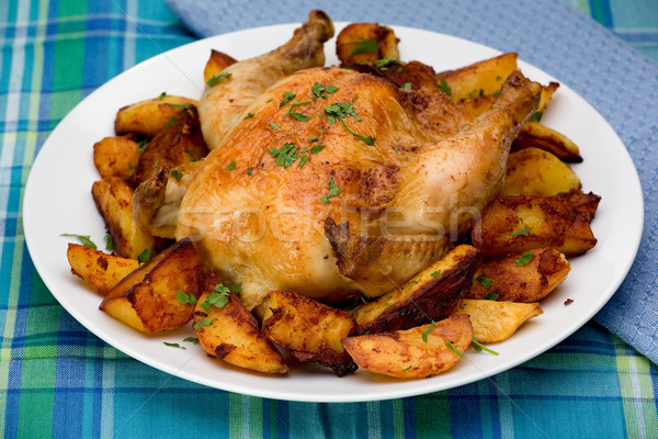 Roasted Cornish Hen Stock photo © raptorcaptor