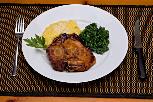 Stock photo: Pork Chop Dinner