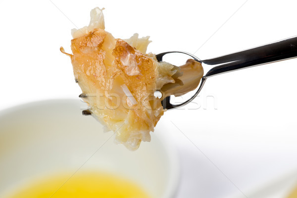 Foto stock: Piedra · cangrejo · primer · plano · pieza · carne · aperitivo