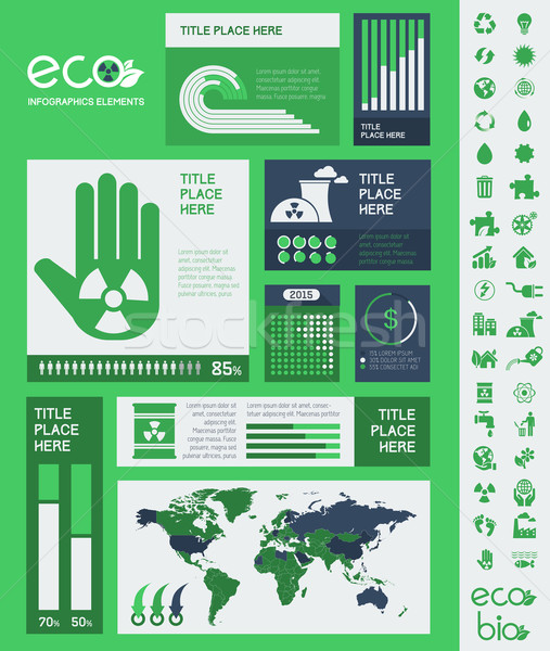 Ecologia infografica modello elementi opportunità paese Foto d'archivio © RAStudio