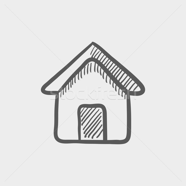 Real estate house sketch icon Stock photo © RAStudio