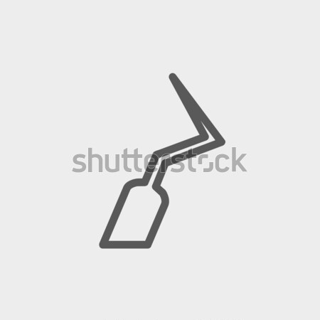 Dental scraper icon drawn in chalk. Stock photo © RAStudio
