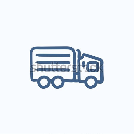 Delivery truck line icon. Stock photo © RAStudio