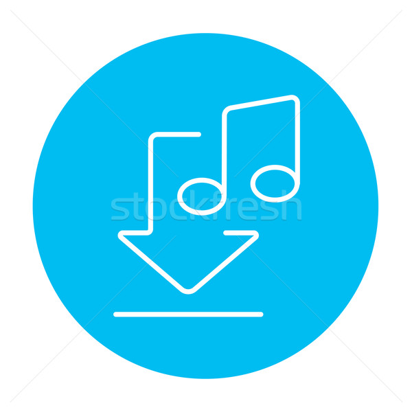 Download music line icon. Stock photo © RAStudio