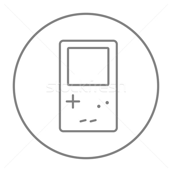 Electronic game line icon. Stock photo © RAStudio