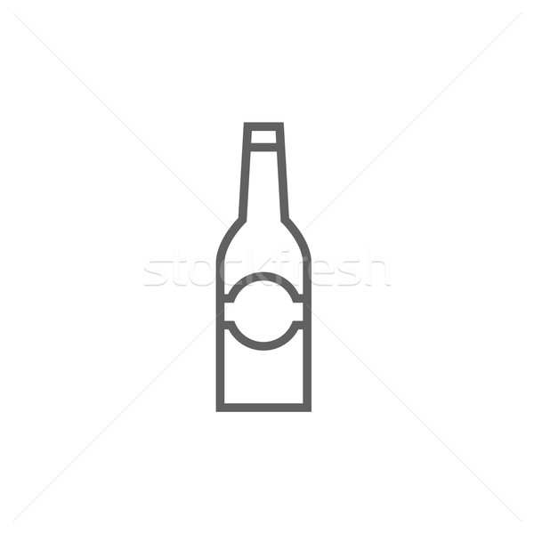 Glass bottle line icon. Stock photo © RAStudio