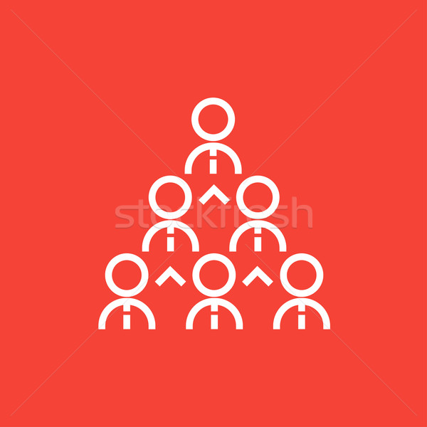 Business pyramid line icon. Stock photo © RAStudio