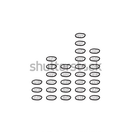 Numérique égaliseur croquis icône vecteur isolé [[stock_photo]] © RAStudio