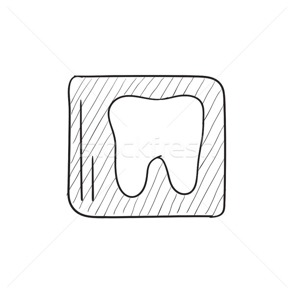 X-ray of tooth sketch icon. Stock photo © RAStudio