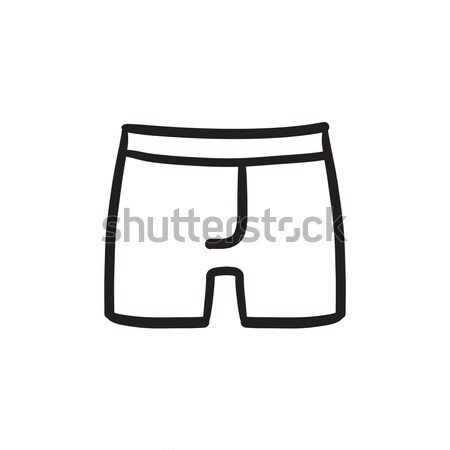 Male underpants sketch icon. Stock photo © RAStudio