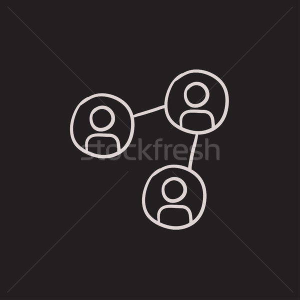 Social network sketch icon. Stock photo © RAStudio