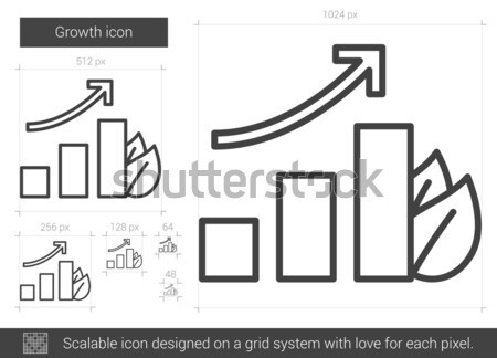 Growth line icon. Stock photo © RAStudio