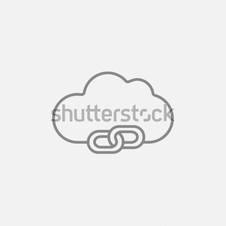 Cloud computing line icon. Stock photo © RAStudio