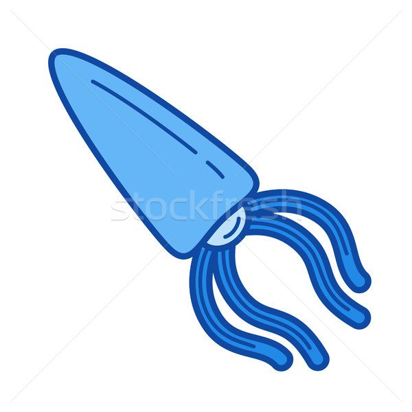 Cuttlefish line icon. Stock photo © RAStudio
