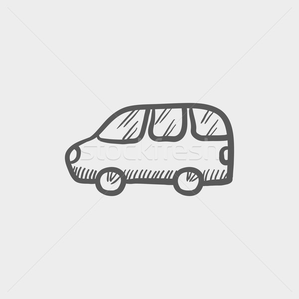 Van transport sketch icon Stock photo © RAStudio