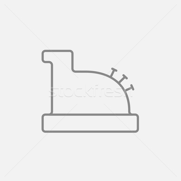 Cash register machine line icon. Stock photo © RAStudio