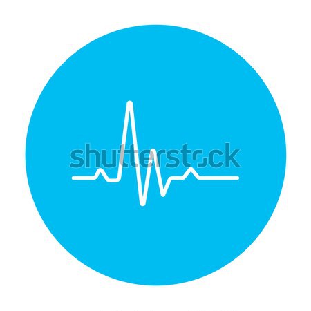 Hheart beat cardiogram line icon. Stock photo © RAStudio