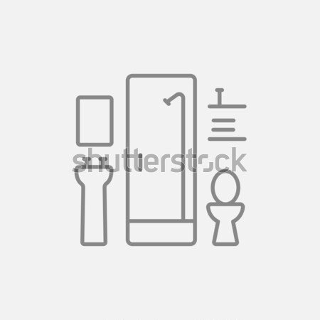 Bathroom line icon. Stock photo © RAStudio