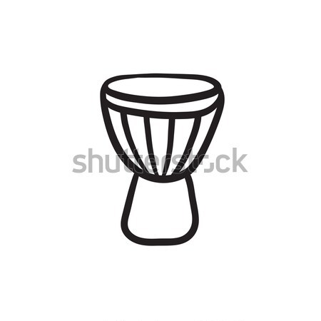 Stock photo: Timpani line icon.