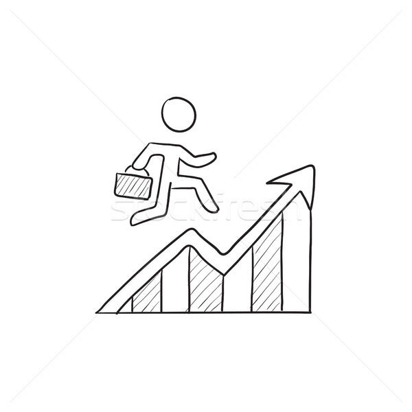 Financial recovery sketch icon. Stock photo © RAStudio