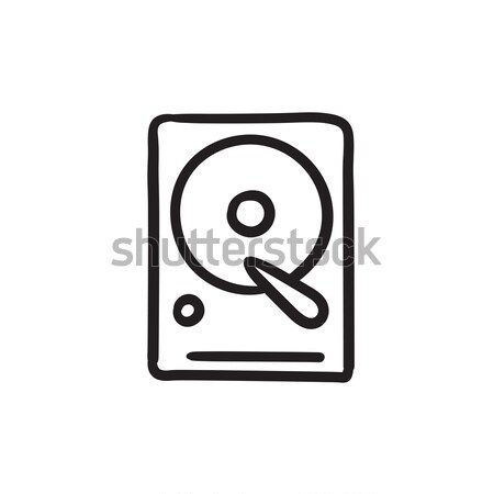 Hard disk sketch icon. Stock photo © RAStudio