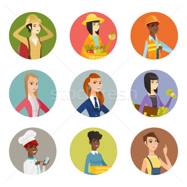 Vector set of characters of different professions. Stock photo © RAStudio