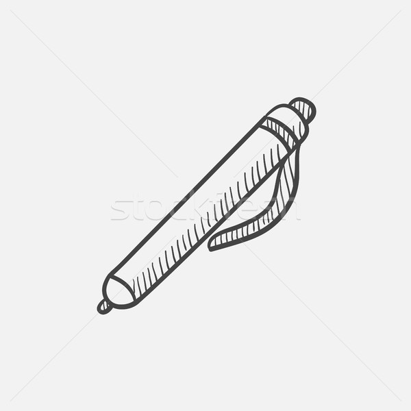 Pen sketch icon. Stock photo © RAStudio