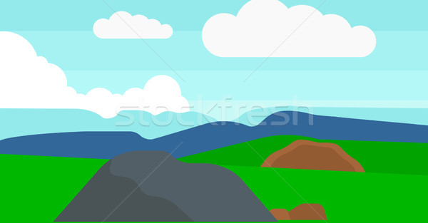 Background of hilly countryside. Stock photo © RAStudio