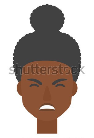 Schreeuwen agressief vrouw vector ontwerp illustratie Stockfoto © RAStudio