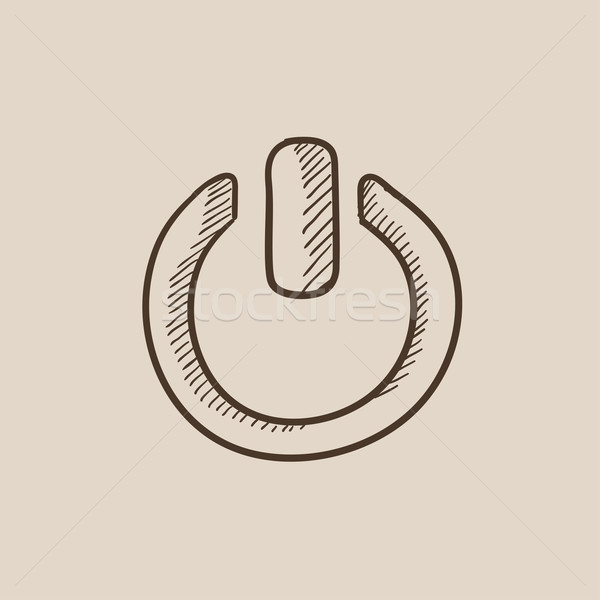 Power button sketch icon. Stock photo © RAStudio