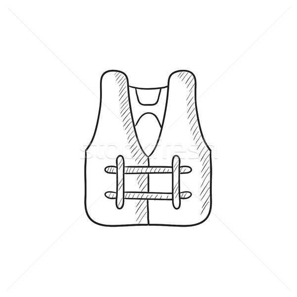 Life vest sketch icon. Stock photo © RAStudio