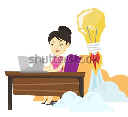 Successful business idea vector illustration. Stock photo © RAStudio