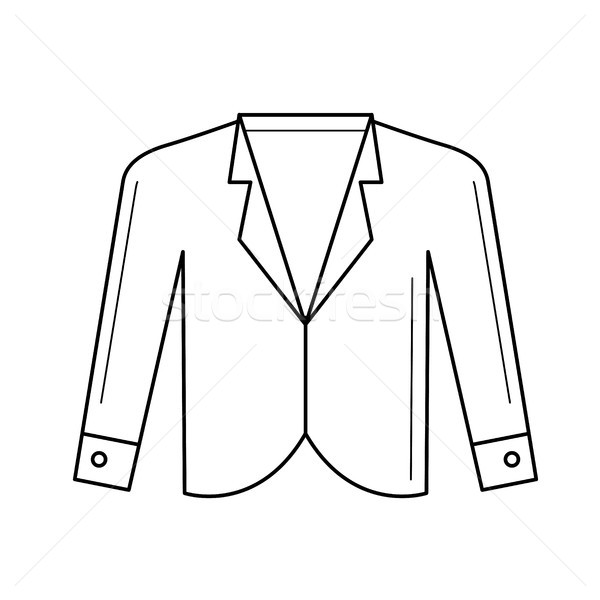 Blazer vector line icon. Stock photo © RAStudio