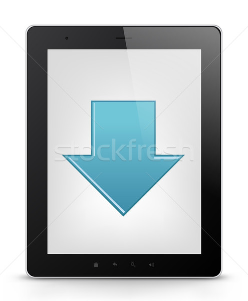 Stock photo: Tablet PC. Vector EPS 10.