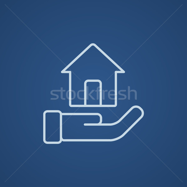 House insurance line icon. Stock photo © RAStudio