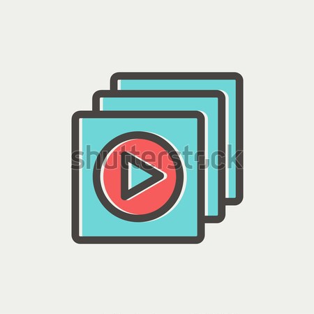 Media player line icon. Stock photo © RAStudio