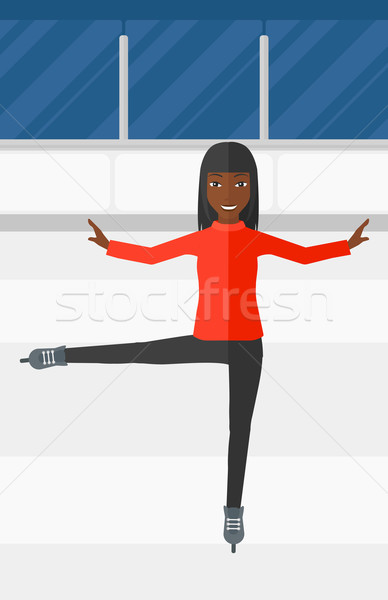 女性 図 スケート ストックフォト © RAStudio