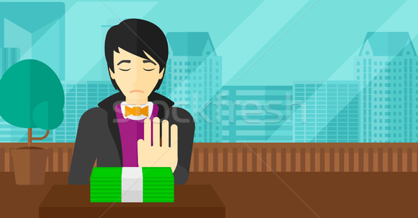 Man refusing bribe. Stock photo © RAStudio
