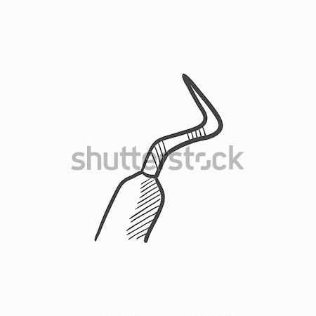 Dental scraper sketch icon. Stock photo © RAStudio