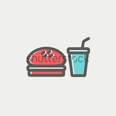 Fast food meal line icon. Stock photo © RAStudio